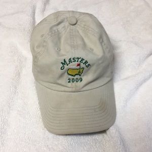 Vintage 2009 khaki colored Masters hat.